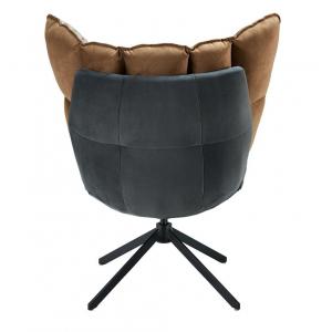 Лаунж кресло Kartell малое серый/коричневый