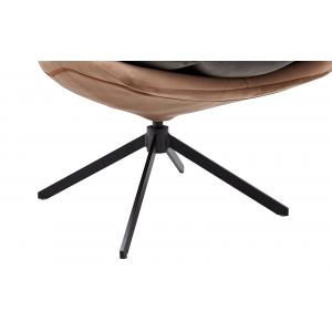 Лаунж кресло Kartell PU коричневое