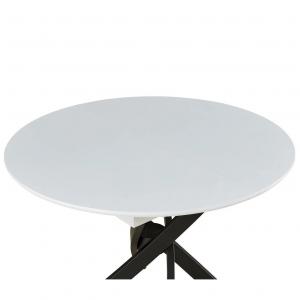 Стол Glow раскладной белый с черными ножками