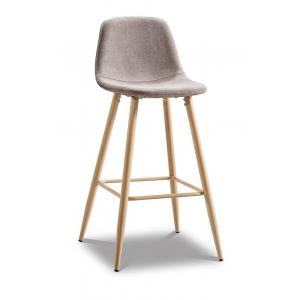 Барный стул Corsa бежевый ножки под дерево