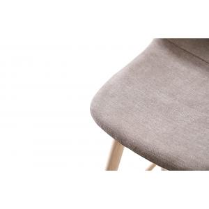 Барный стул Corsa бежевый ножки под дерево