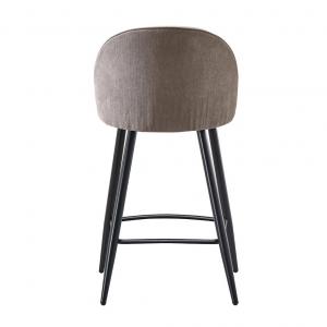 Полубарный стул Shelly бежевый ножки черные