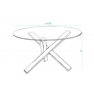 Стол Owi прозрачный