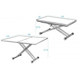 Стол-трансформер Magnum белый лак