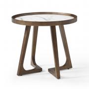 Стол журнальный Damaris D60, белая керамика