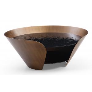 Стол журнальный Liliane D100 дымчатый