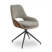 Стул Daroca вращающийся бежевый/ коричневый 