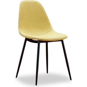 Стул Corsa black желтый
