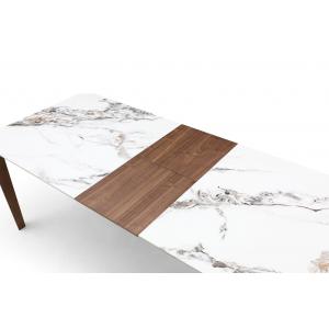 Стол Paulin 180, белый мрамор керамика