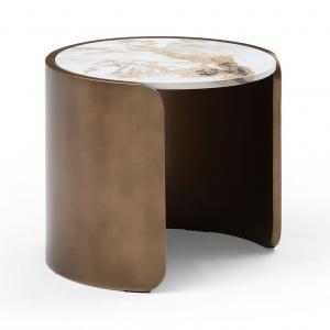 Стол журнальный Adaluz D40 белая керамика