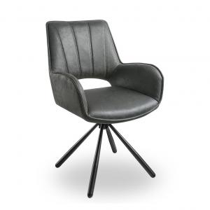 Стул с поворотным механизмом Barry серый