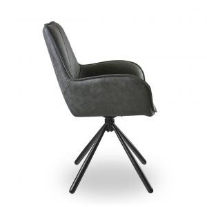 Стул с поворотным механизмом Barry серый