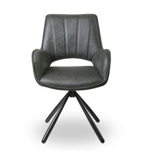 Стул с поворотным механизмом Barry серый