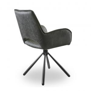 Стул с поворотным механизмом Barry серый