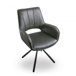 Стул с поворотным механизмом Barry серый