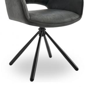 Стул с поворотным механизмом Barry серый
