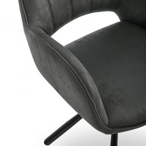 Стул с поворотным механизмом Barry серый