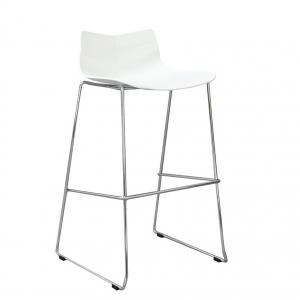 Барный стул Leaf белый