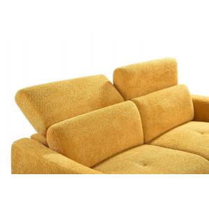 Диван Lenny 3-х местный, желтый