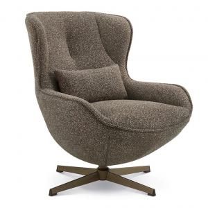 Кресло Rikko темно бежевый, бронзовый