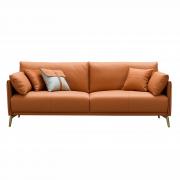 Диван California nappa 3-х местный золотисто-коричневый