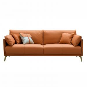 Диван California nappa 3-х местный золотисто-коричневый
