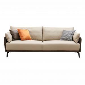 Диван Elegante nappa 3-х местный бежево-коричневый