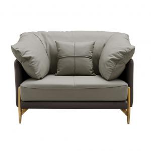 Кресло Arte nappa серый комбо