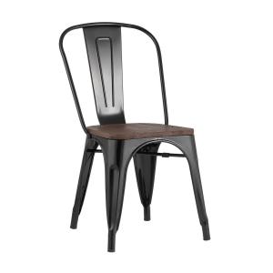 Стул TOLIX WOOD (Черный)