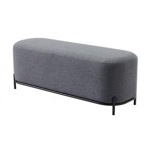 Пуф Blok long bench серый