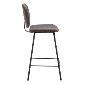 Стул полубарный Ziggy серый