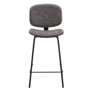 Стул полубарный Ziggy серый