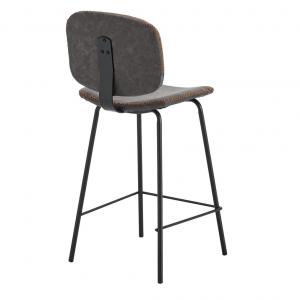 Стул полубарный Ziggy серый