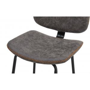 Стул полубарный Ziggy серый