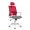 Компьютерное кресло Katira красная сетка, темно серая ткань
