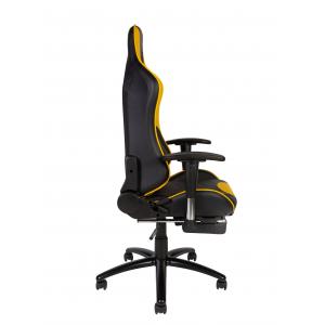 Игровое кресло Lotus GTS черно-желтая экокожа