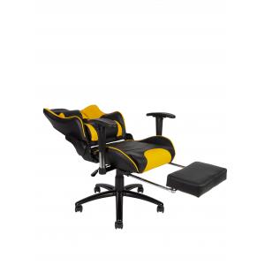 Игровое кресло Lotus GTS черно-желтая экокожа
