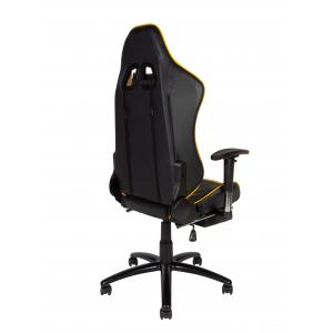 Игровое кресло Lotus GTS черно-желтая экокожа