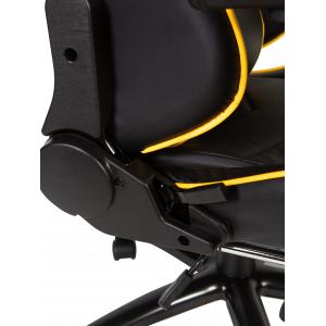 Игровое кресло Lotus GTS черно-желтая экокожа