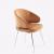 Дизайнерский стул Cosmo Chrome янтарный