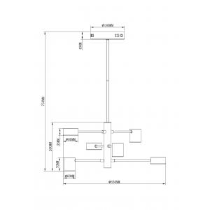 Люстра на штанге Lewes