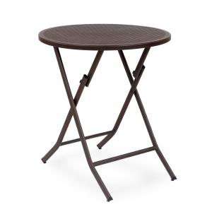 Складной садовый стол Toma, пластик темно-коричневый