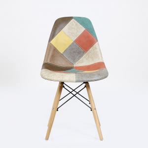 Стул Eames Patchwork красно-желто-синий мультиколор