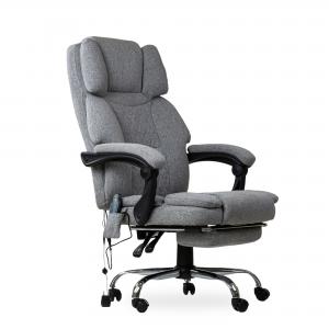 Компьютерное кресло Mancini, серая ткань с функцией массажа и подогревом