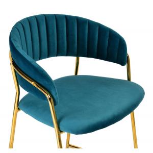 Стул полубарный Turin бирюзовый