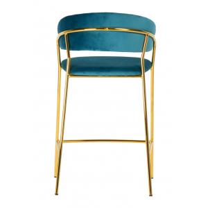 Стул полубарный Turin бирюзовый