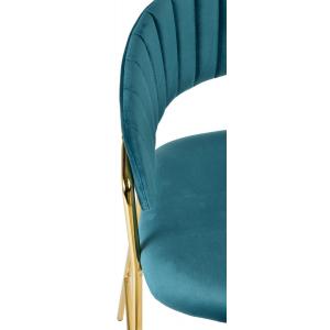 Стул полубарный Turin бирюзовый