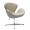 Кресло SWAN CHAIR бежевый матовый с эффектом состаренная кожа